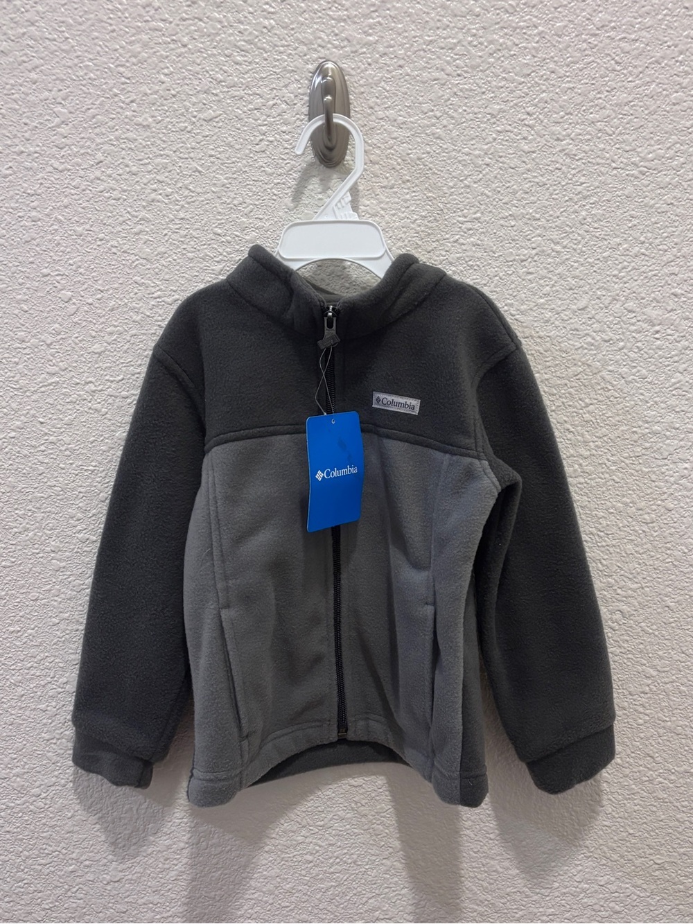 Columbia Kids 4T Polaris Steens MtII Two-Tone Gray Fleece Full-Zip Jacket